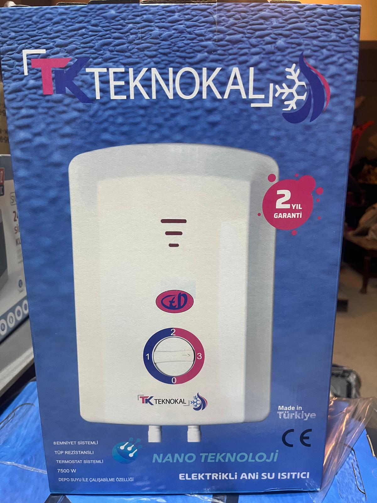 Teknokal Elektrikli Şofben: Bakır Rezistans ve Nano Teknoloji ile Üstün Performans